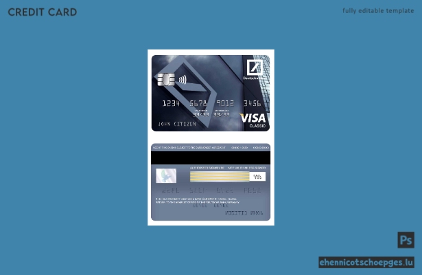 Deutsche Bank Visa Classic Card – Beispielvorschau